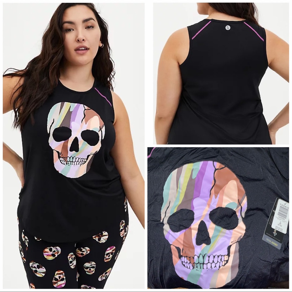 Torrid Tech Jersey Sleeveless Active Tank